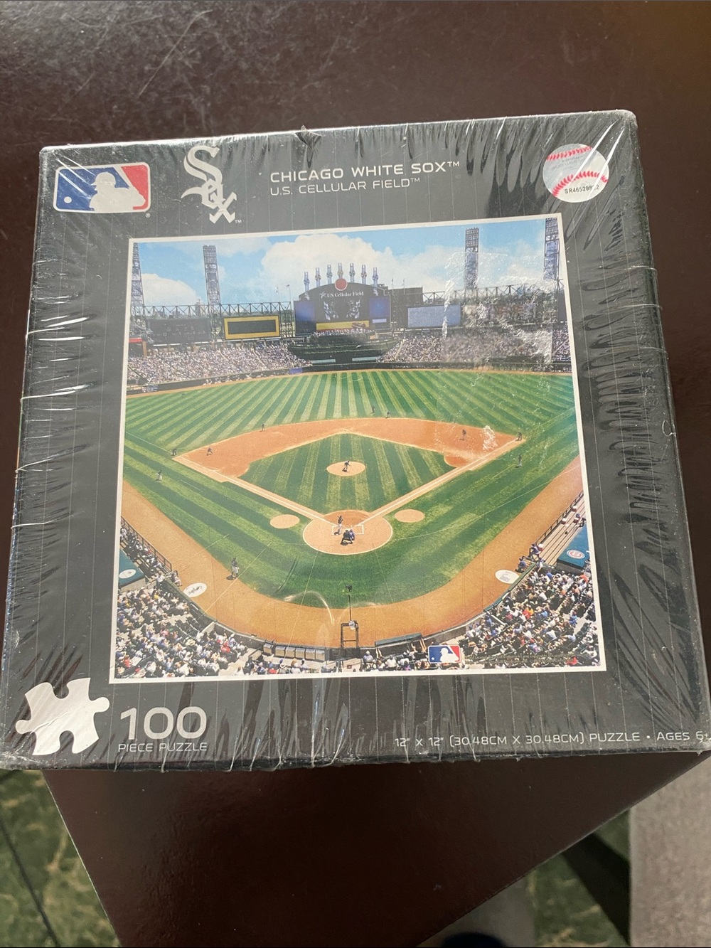 Chicago White Sox MLB Baseball Field 100-Piece Puzzle - Black